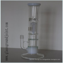 Vidrio borosilicato fumar pipa de agua narguile con junta esmerilada